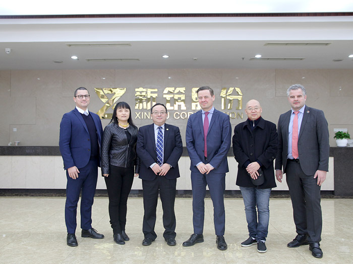  丹麥奧爾堡市政府市長(zhǎng)托馬斯?卡斯特路-拉爾森一行訪蓉，蒞臨新筑股份考察交流